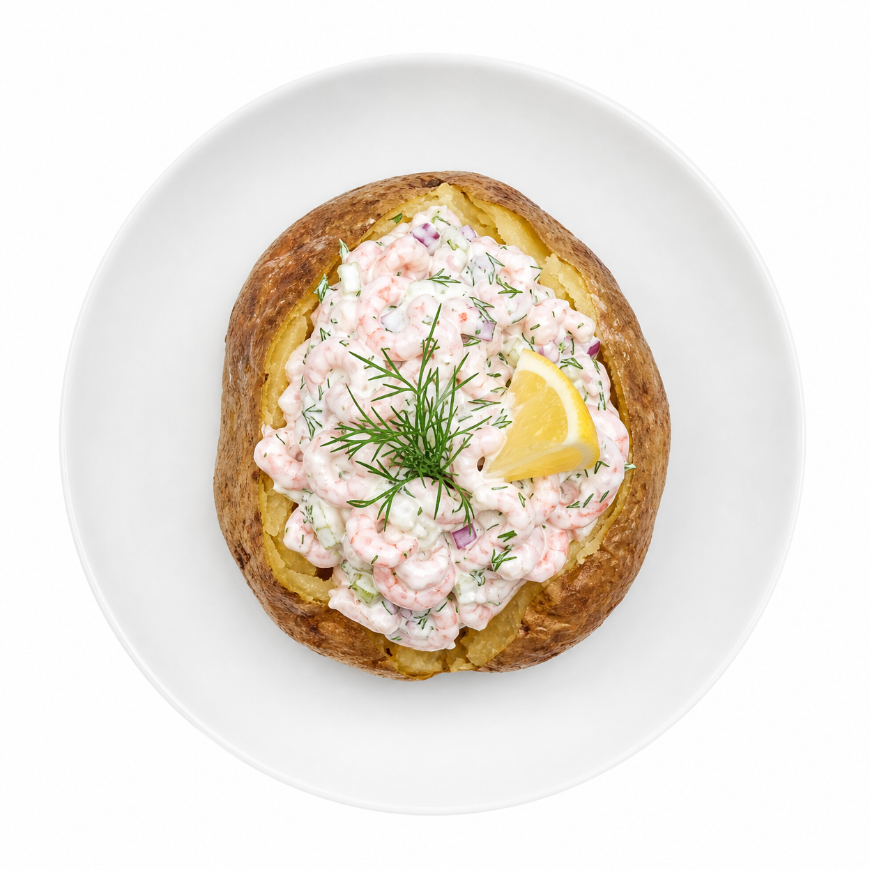 Bakpotatis med Skagenröra