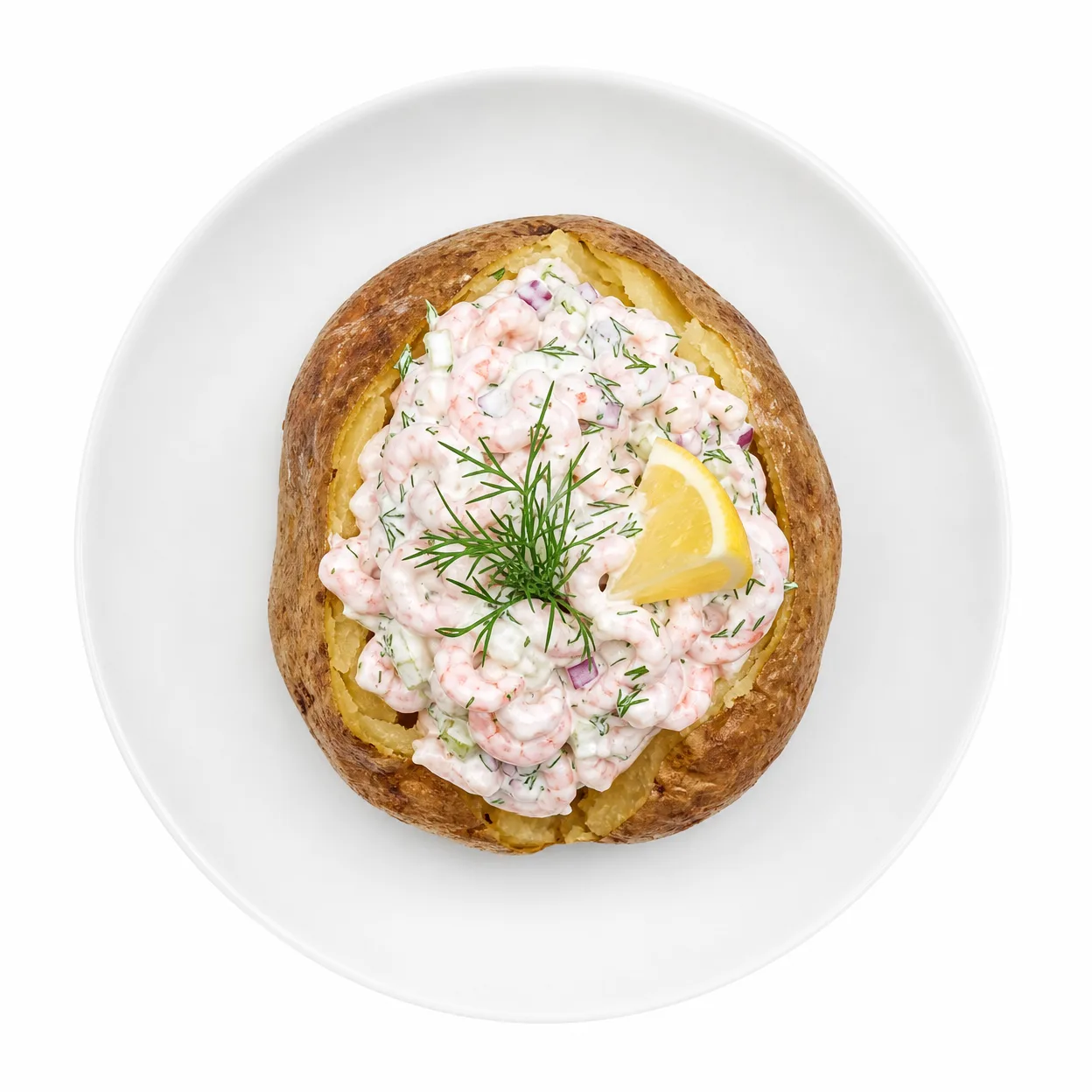 Bakpotatis med Skagenröra