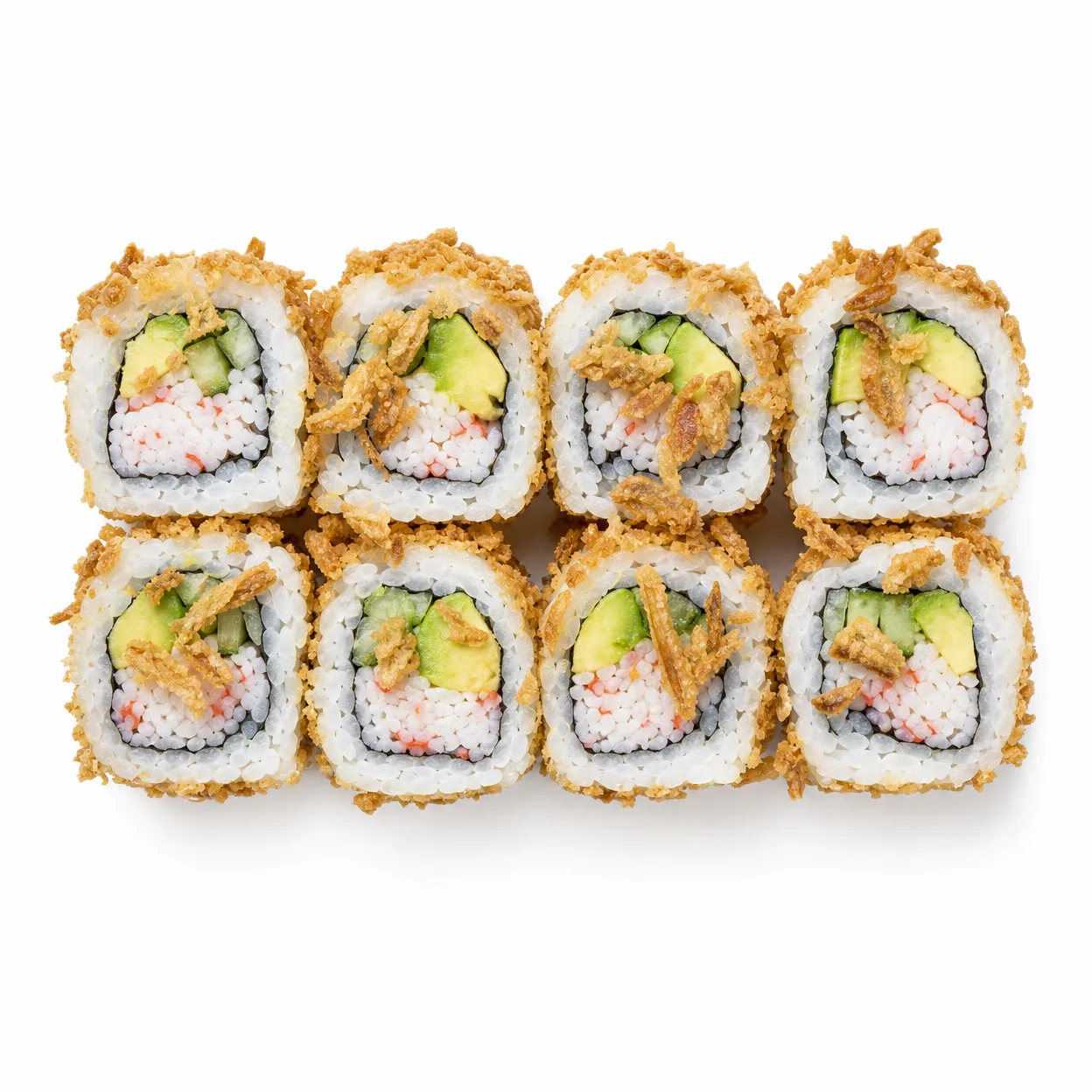 California rolls crispy