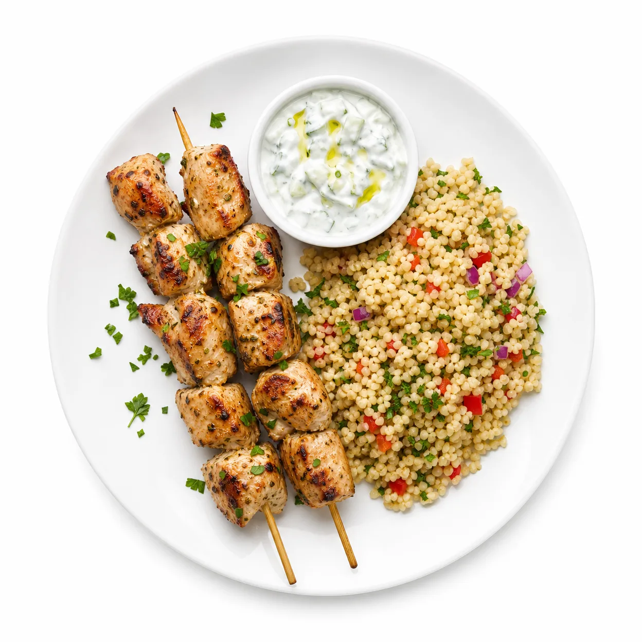 Kycklingspett med Bulgur