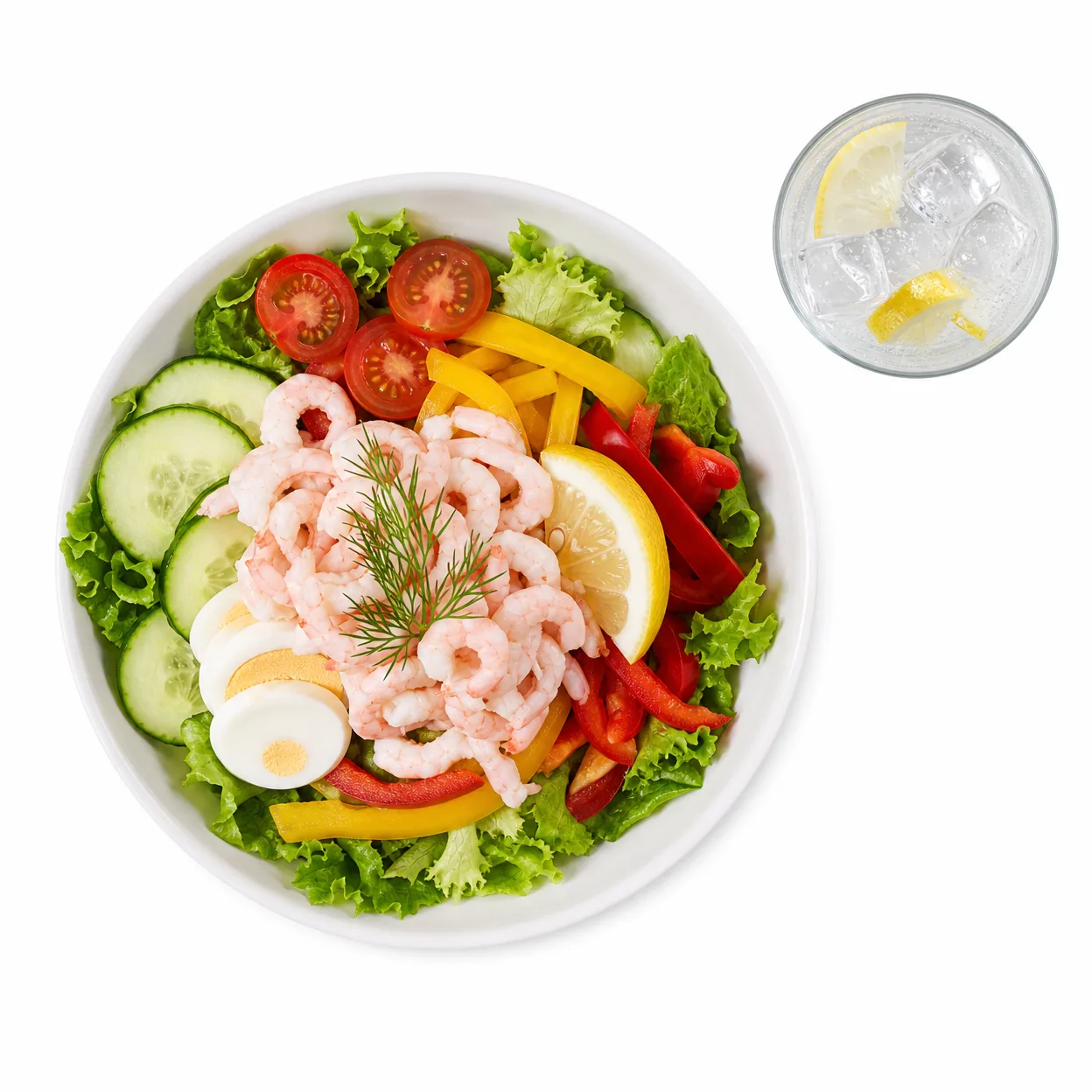Räksallad + Dryck
